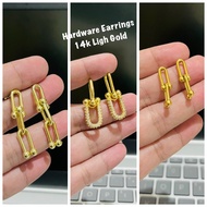 14k Light Gold Hardware Earrings