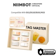 NIIMBOT Tag Master Label Sticker Set 6-roll and 9-roll Pack For D110 / D11 / D101 / H1S Refill Paper
