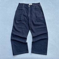 Baggy jeans indigo plac denim gombrong