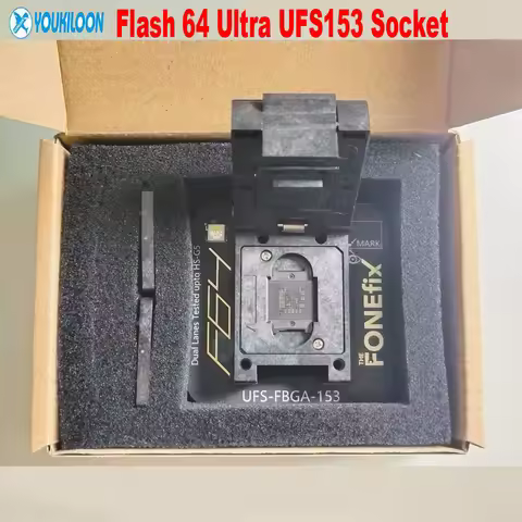 NEW F64 Flash 64 Ultra UFS FBGA-153 Adapter Socket for Flash 64 ,Ultra ,Lite BOX