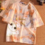 เสื้อผ้าวัยรุ่นน่ารัก เสื้อโอเวอร์ไซส์สไตล์เกาหลี สกรีนลาย
