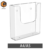 [prettyia] Acrylic Brochure Holder, Organizer, Modern Literature Holder, Flyer Display Stand for Men