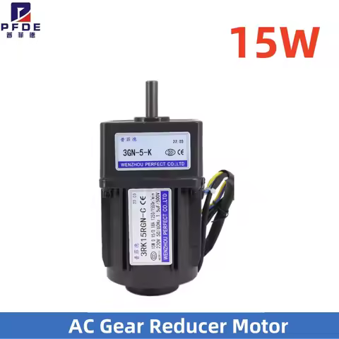 220V single-phase 15W AC Reversible Gear 3RK15GN-C Variable Speed Motor AC Gear Reducer Motor Geared