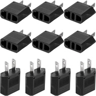 MECCANIXITY 10 PCS European to US Plug Adapter, EU to US/CA/AU/JP Power Outlet Adapters Plug Travel 