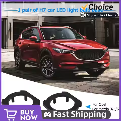 1 Pair H7 Car LED Headlight Bulb Base Adapter Auto Accessories Car LED Headlight Holder Base for Ope