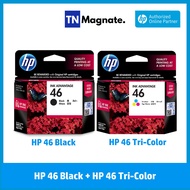 [หมึกพิมพ์] HP 46 INK BLACK + HP 46 INK TRICOLOR