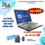 Refurbished Laptop HP 2760p Intel® Core™ i5-2520 @ 2.50GHz 4GB RAM 500GB HDD Win7pro 6month Warranty+ FREE GIFT