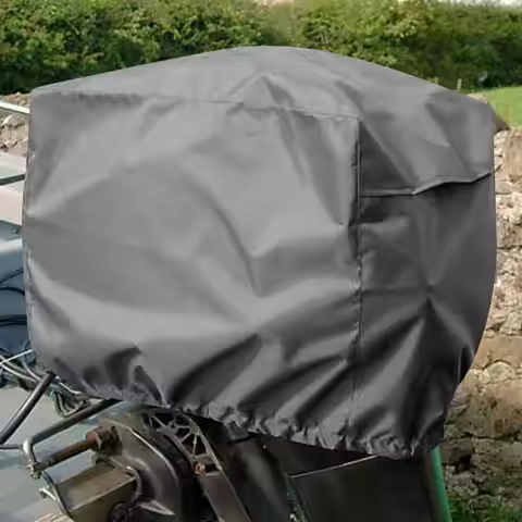 Boat Full Motor Cover Outboard Engine Protector Cover For 2-5HP Boat Motors Waterproof Anti-UV Anti-