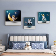 Background Wall Shengbang Decorative Painting Astronaut Mural Bedroom Painting Children's Room Feel 