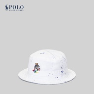Polo Ralph Lauren Kids หมวกเด็กผู้ชาย Paint-Splatter Polo Bear Bucket Hat รุ่น CWPOHGSBJ420186 สีขาว