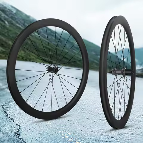 RUJIXU 700c carbon wheelset ultra-light wheelset thick rim carbon blade road disc brake wheel with r