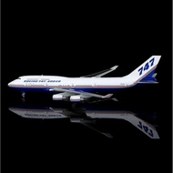 Hx Boeing Original Factory B747-400 N747ER 1: 400 Alloy Airplane Model with Bracket Wing Version