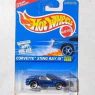 Hotwheels Hot Wheels Corvette Stingray Stingray Stingray Stingray III biru 1996