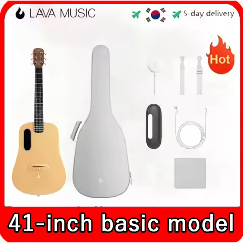 LAVA ME 4 Basic 36 / 41 inch Solid Spruce Top HILAVA 2.0 Smart Acoustics Electric Guitar with 3.5 in