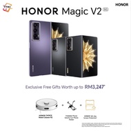 [READY STOCK] HONOR Magic V2 5G (16GB+512GB) Thinnest &amp; Lightest foldable smartphone | 5000mAh Silicon-Carbon Battery