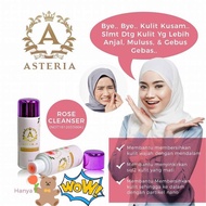 Asteria Pencuci Muka Rose 30ml or 50ml 100% Original Cleanser Rose Aura White Hq Kosmetik Skincare Glowing Beautywise