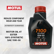 Motul 7100 10W40 15W50 4T 5100 10W40 15W50 4T Engine Oil 1L Fully Synthetic