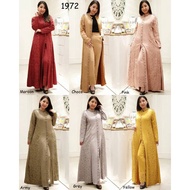 DDC1972 R3 - Imported suede Gamis set with brocade combination (very luxurious)