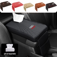 Audi Car Armrest Pad Tissue Box Car Center Armrest Seat Box Armrest Box Protective Cover For Audi A3