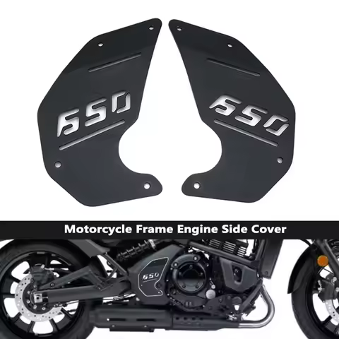 4 Colors Aluminum Frame Engine Side Cover Plate Guard Fit For Kawasaki Vulcan S 650 VN650 EN650 2015