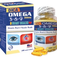 Omega 3 6 9 DICA OMEGA 369 Pills [GENUINE USA] - 100v Bottle - OMEGA 3 6 9 SUPPLEMENT GOOD FOR EYES,