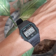 jam casio f91 list hijau original 