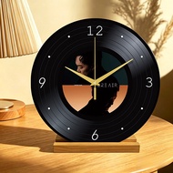 Eason Chan Creative Vinyl Record Table Clock Retro Clock Desktop Decoration Ornaments Art Clock High