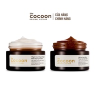 Bộ mặt nạ hoa hồng cocoon vietnam + Thạch hoa hồng dưỡng ẩm cocoon 30ml - 100ml