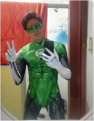 🎉Cosplay🎉  Green Lantern Cosplay Costumes Man Boys Male Muscle Shade Zentai Bodysuit Suit Adults Kid