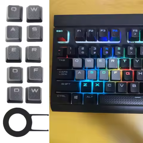 10 Keys Backlit Keycaps Non-slip for Corsair K70 RGBK70 K95 K90 K65 K63 Mechanical Gaming Keyboard S