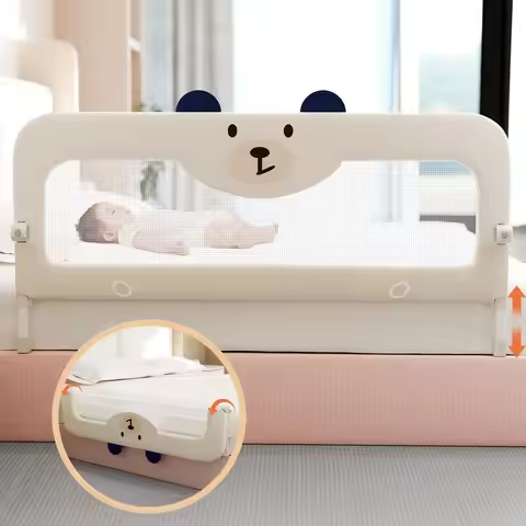Bed Guard Rail for Toddlers 59 Swing Down amp Height Adjustable Bed Rail for Toddlers Baby Bed Rail 