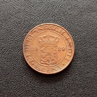 Koin Copper Nederlandsch Indie 1/2 Cent 1939 | Uang Kuno Belanda TP9ts