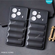Tecno Pova 6 Tecno Pova 6 Pro Case Macaron Black Motif Pillow Case Tecno Pova 6 Tecno Pova 6 Pro