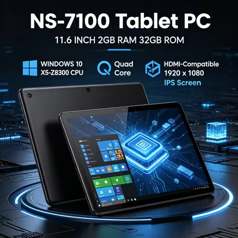 Hot 11.6 INCH 2GB RAM 32GB ROM Windows 10 NS-7100 Tablet PC X5-Z8300 CPU 1920 x 1080 IPS Screen WIFI