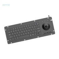 【3C】 Metal Frame 64Key Keyboard With Scissor Switches And Trackball For Harsh Working Environment