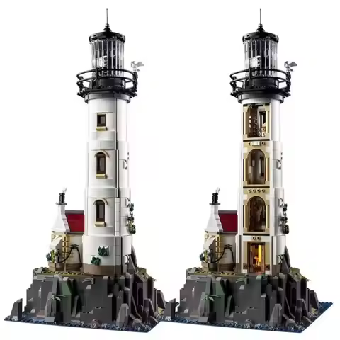2022 New Electric Lighthouse 21335 2065pcs Model Building Block Motorised Bricks Assembly Toys For C