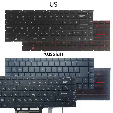 New Backlit US/Russian/Spanish Keyboard For GS65 GS65VR MS-16Q1 GF63 8RC MS-16R1 MS-16R4 GF65 Thin 9