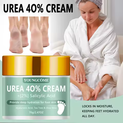 Urea 40% Foot Cream Dry Cracked Feet Heel Gentle Exfoliation Softening Skin Ultra-Hydrating Hand Foo