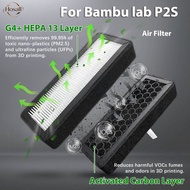 Upgrade For Bambu Lab P2S Filter HEPA 13 Activated Carbon Combo Air Filter Bambulab P2S Accessories 