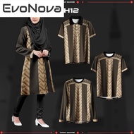 EvoNova Baju Muslimah Labuh Couple Set BLVCKROSE APPAREL Baju Jersey Muslimah Murah Custom Name Pere