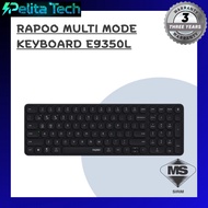 RAPOO MULTI MODE KEYBOARD E9350L | 99-Key Compact | Tri-Mode Wireless Connectivity | Ultra-Slim