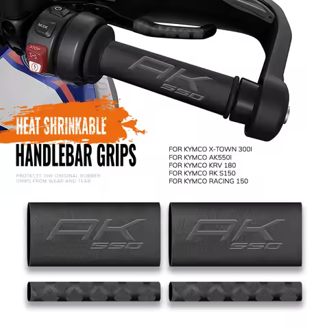 Heat Shrinkable Handlebar Grips For KYMCO AK550i AK550 AK 550 X-Town 300 KRV 180 RK S150 Racing 150 
