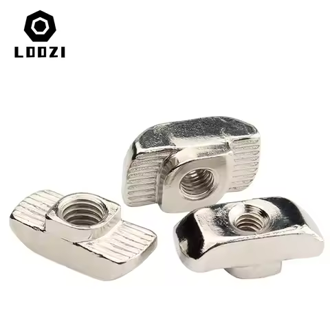 T-nuts10pcs M3 M4 M5 M6 M8 Slot T-nut Sliding T Nut Hammer Drop In Nut Fasten Connector 2020 3030 40