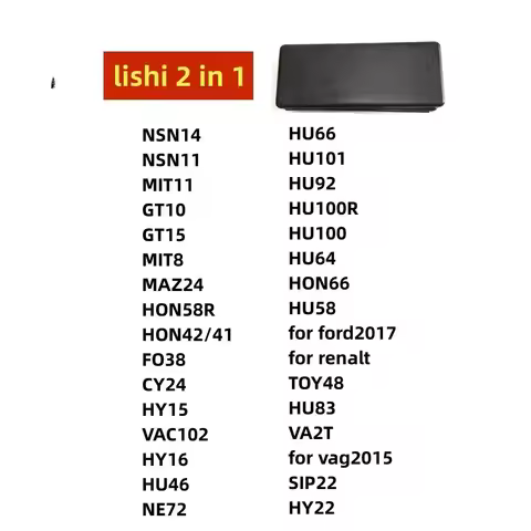 LISHI 2 IN 1 tool NSN14 NSN11 MIT11 GT10 GT15 MIT8 MAZ24 HON58R HON42/41 FO38 CY24 HY15 VAC102 HY16