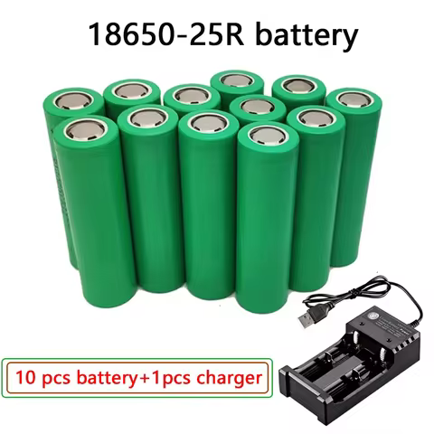 100% Original INR18650 25R 1865 2500Mah 3,7 V 18650 Batterij Lithium-Oplaadbare Batterijen Hoge Stro