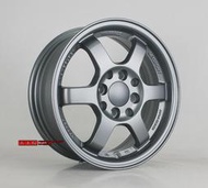 【台灣輪胎王】類RAYS TE37 內凹鋁圈樣式 14吋 4X100 / 4X114.3 5.5J ET35 消光灰