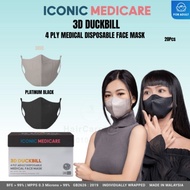 3D DUCKBILL adult 4ply disposable medical face mask 20PCS