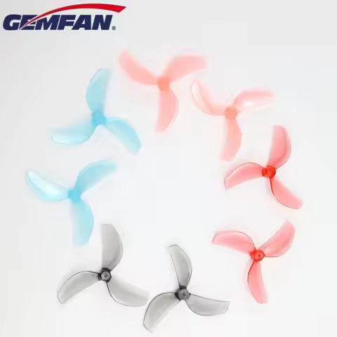 12Pairs GEMFAN 45mm 3-Blade PC Propeller T-Mount 1mm/1.5mm 0805 Motor For FPV RC Freestyle Tinywhoop