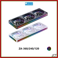Jonsbo ZA-360 240 120 Black ARGB 3Pin PWM 120mm 240mm 360mm Fan Programmable / PC Case Fan