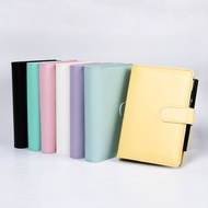 A a6 Notebook Binder Creative Notebook Macaron PU Leather Blank Binder Notebook